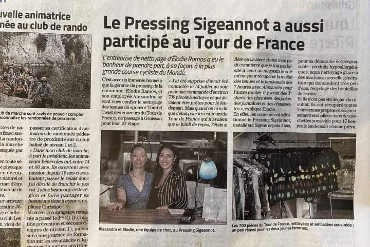 Article LE PRESSING SIGEANNOT